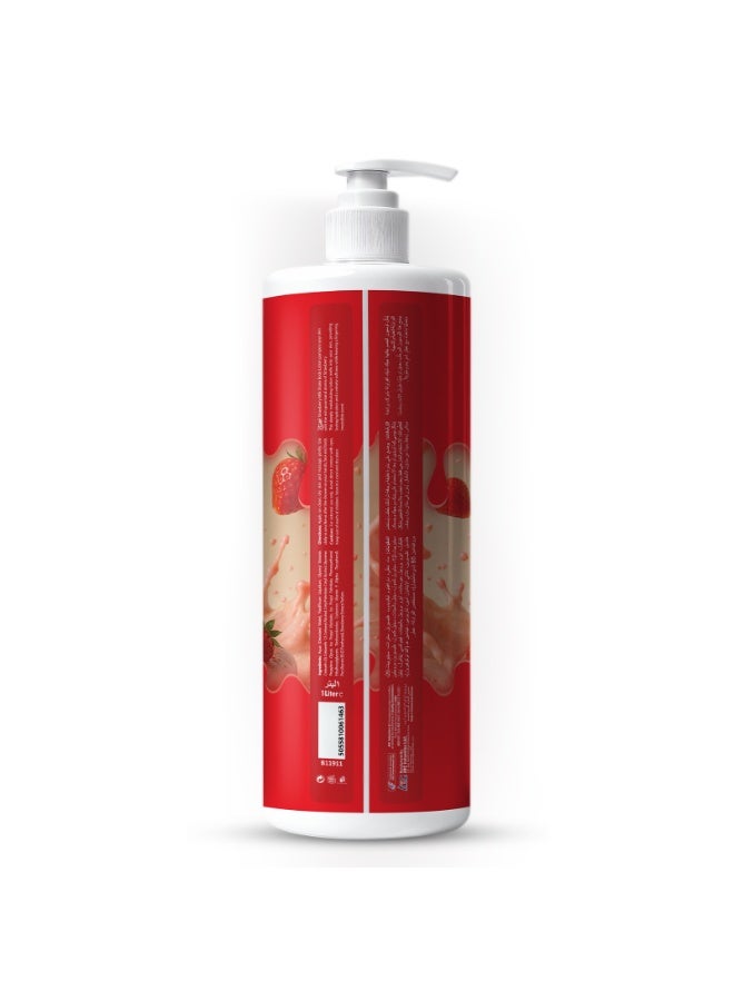 VCare V Care Delight Strawberry Milk shake Body Lotion 1L- Deep Moisturizing, Non-Greasy & Fast Absorbing, Gourmand Fragrance - Image 2